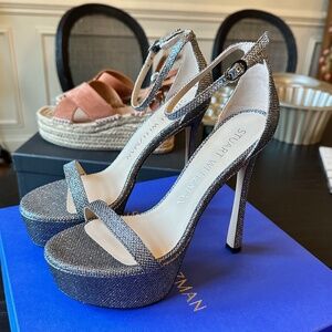 Stuart Weitzman   NUDISTCURVE HOLLYWOOD PLATFORM SANDAL 8.5 NEW In Box!